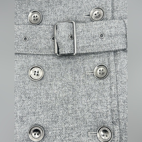 BURBERRY Daylesmoore Wool-Blend Zip-Pocket Trench Coat | US 12 | Gently Used - Picture 9 of 11